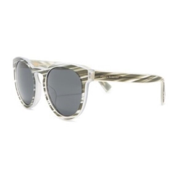 Dolce & Gabbana Sunglasses Brown Striped Frame Smoke Lens Logo Case New with Tag main image 8